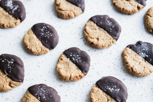 SALTED CHOCOLATE PEANUT BUTTER COOKIES